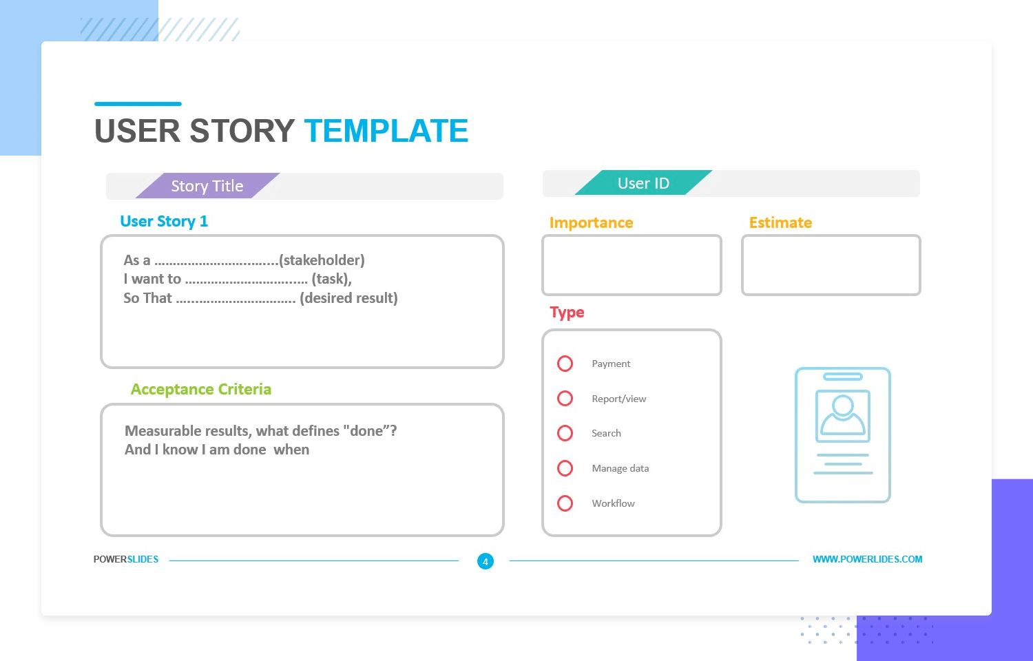 User story examples - PowerPoint