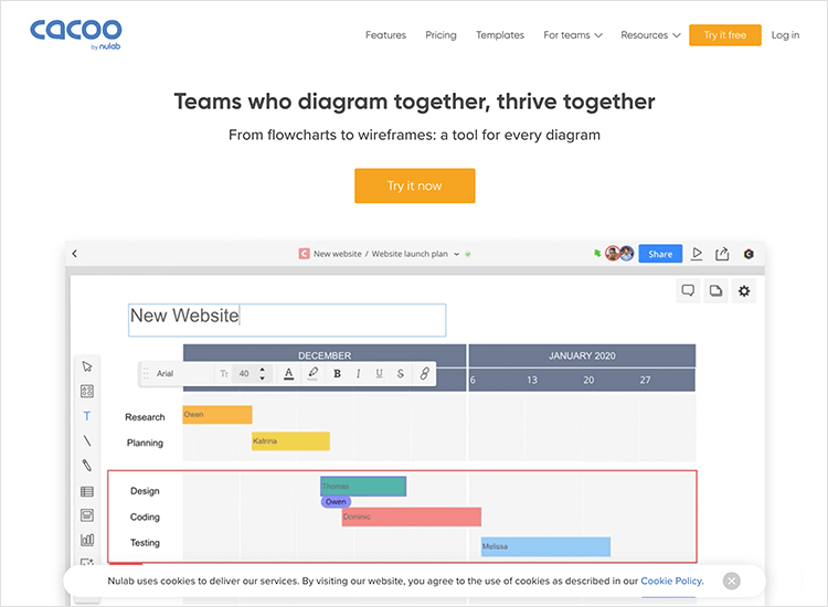 cacoo as great diagram tool for designers