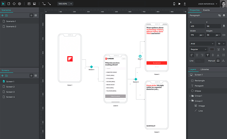 Justinmind as great diagram tool