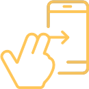 Mobile gestures and transitions
