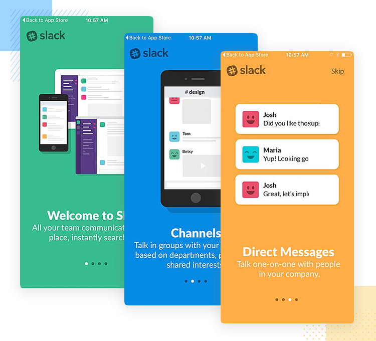 Sample applications. Онбординг в приложении. Онбординг слака. Экзампл приложение. App Onboarding examples.