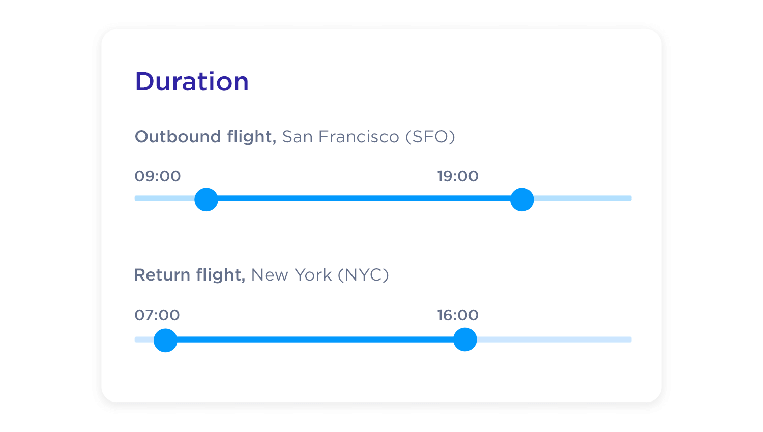 guidelines for dual-point sliders in UI design