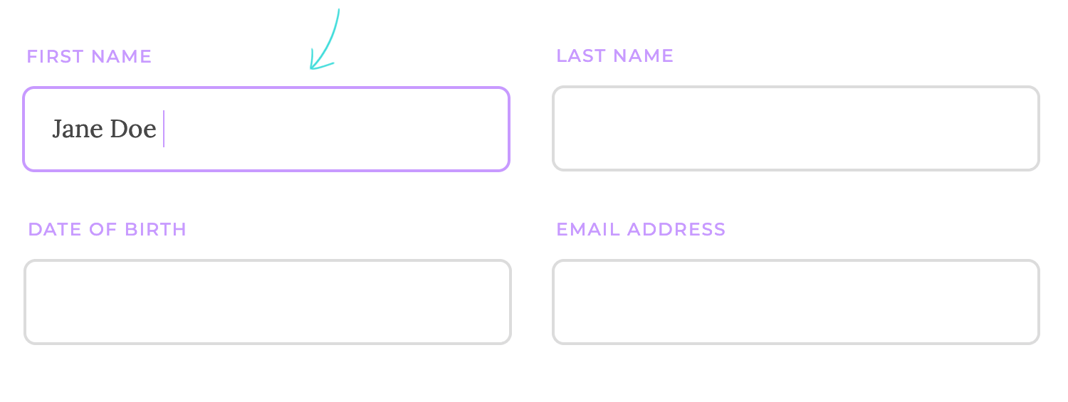 micro-interaction examples form validation