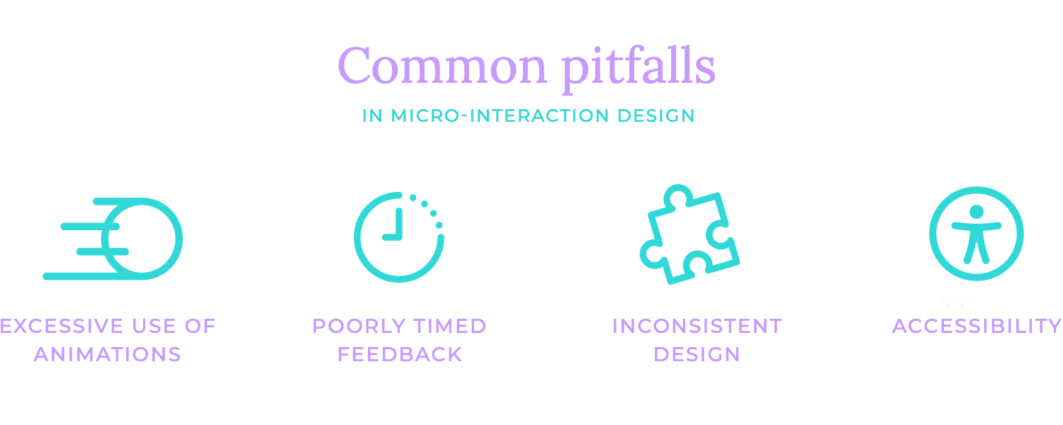 micro-interaction examples poorly timed feedback