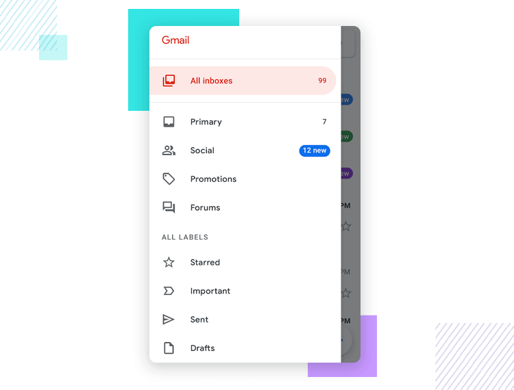Microinteractions - Gmail slide-in/out effect to show/hide menu
