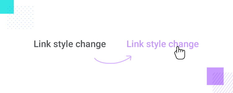 Microinteractions - creating a link style change in Justinmind