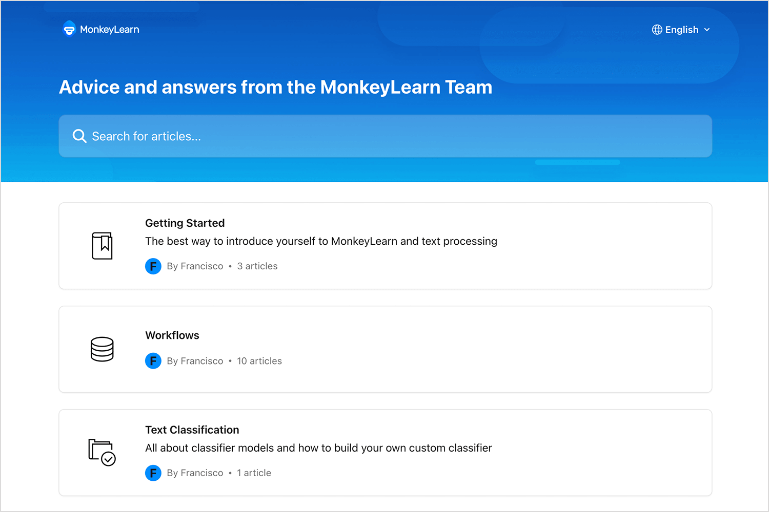 MonkeyLearn AI-powered text analysis for UX research.