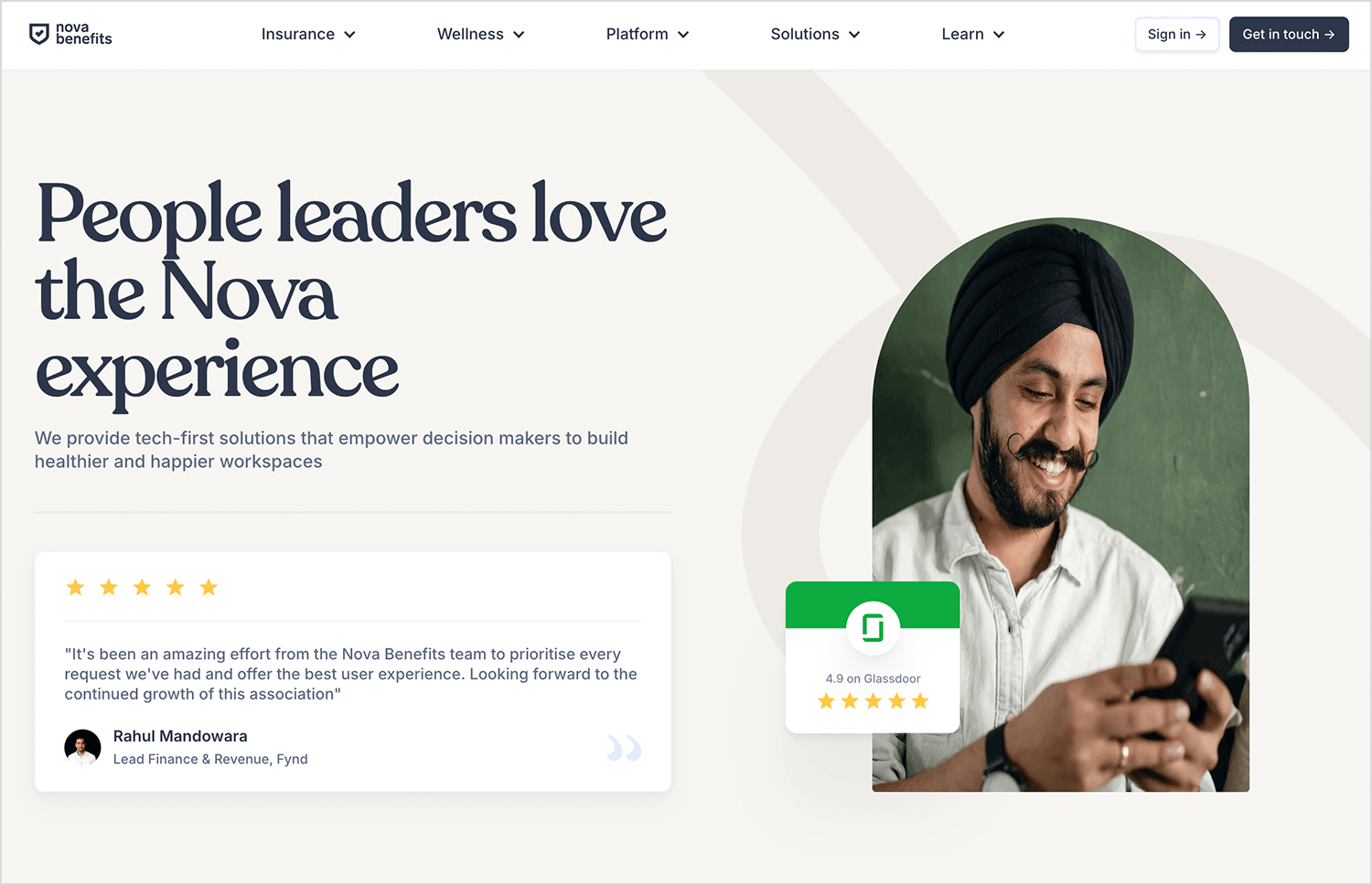 testimonial design examples nova