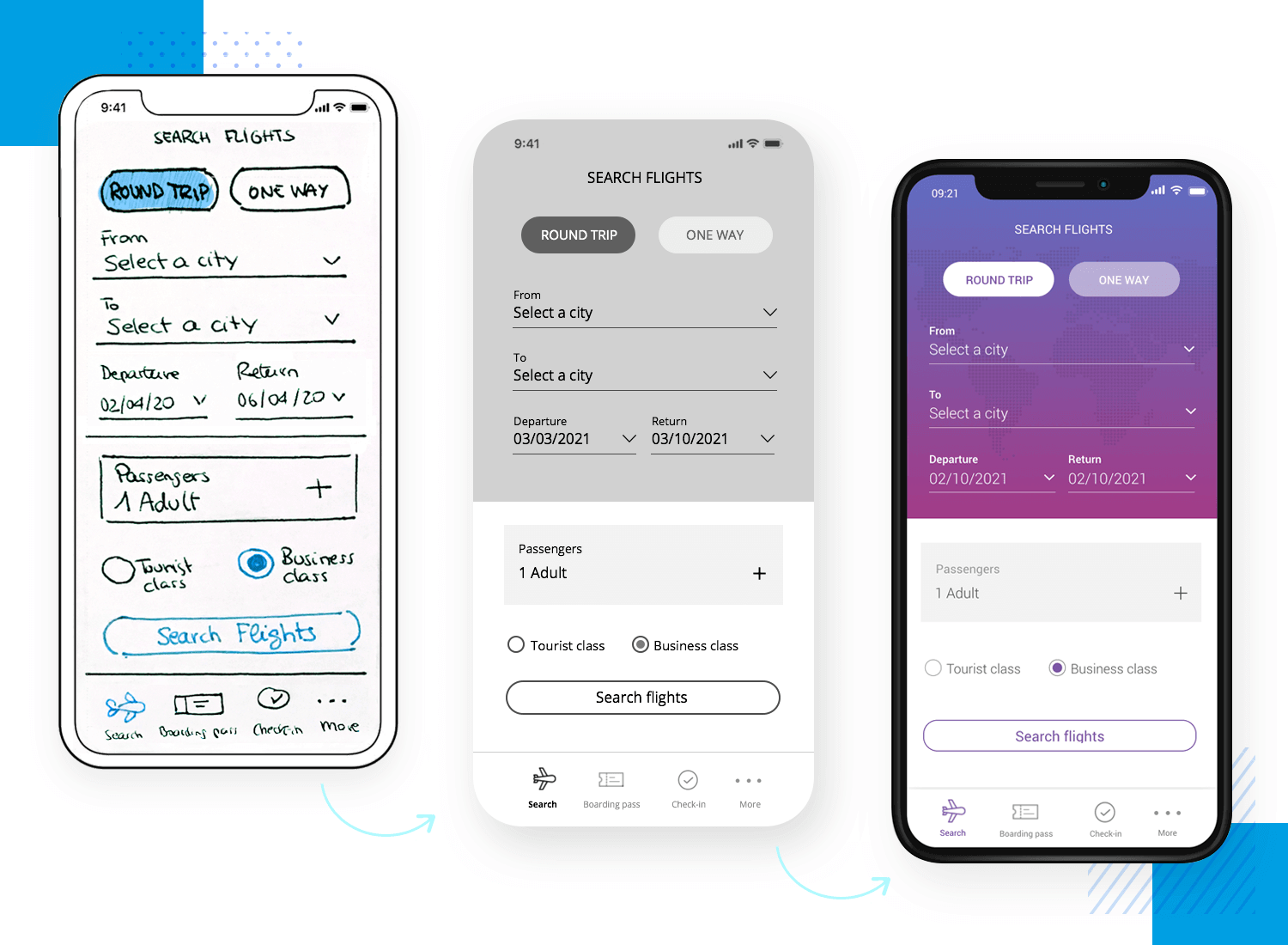 Low-fidelity prototype: (a) Web home interface; (b) Mobile login interface.