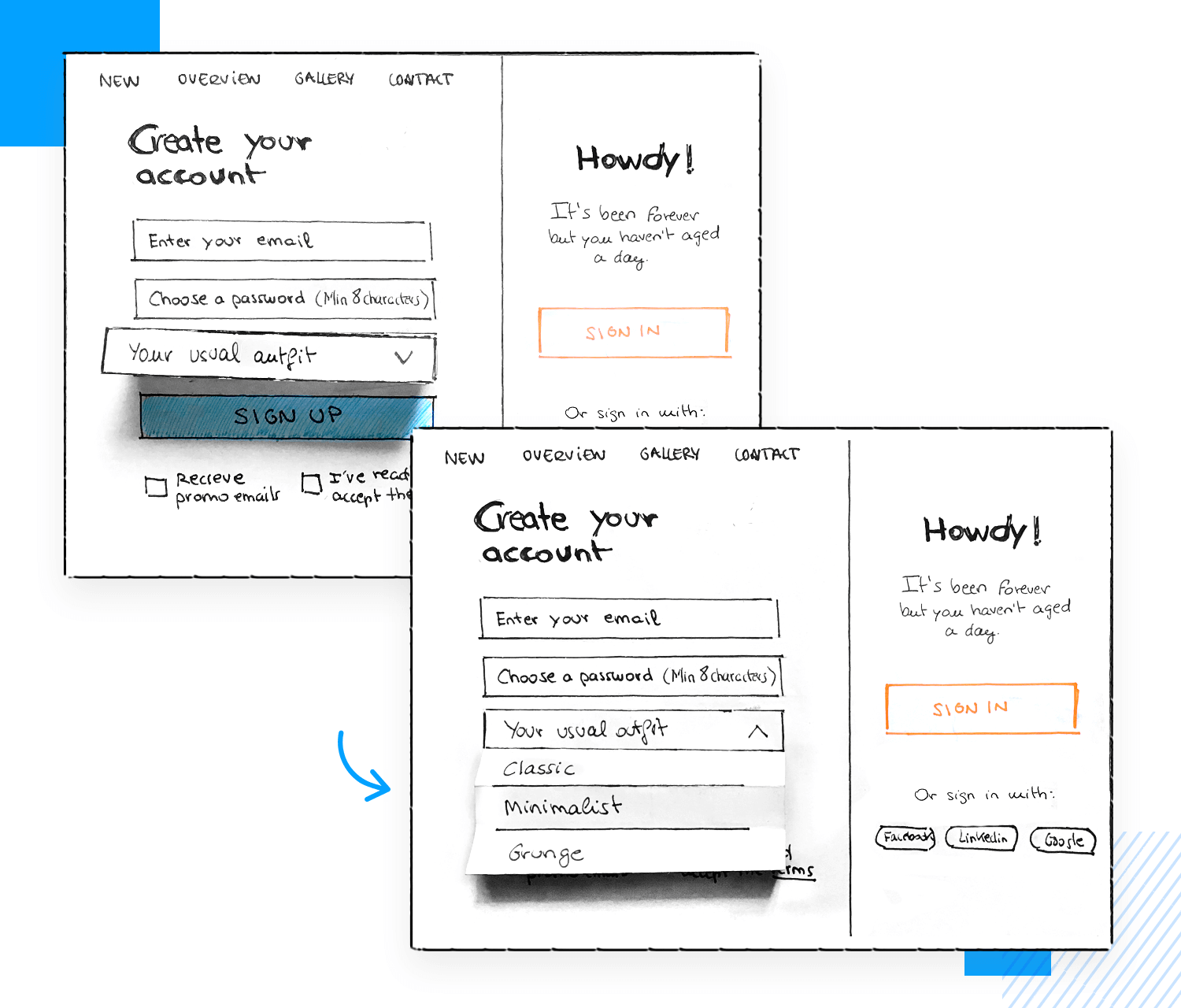 How to make paper prototypes interactive