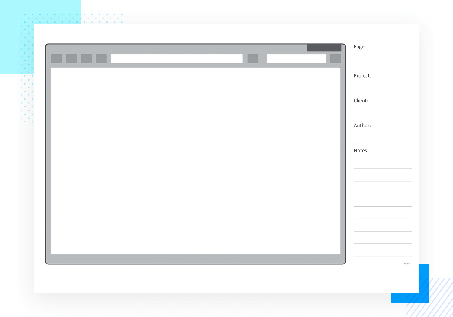 Paper prototyping templates for browsers