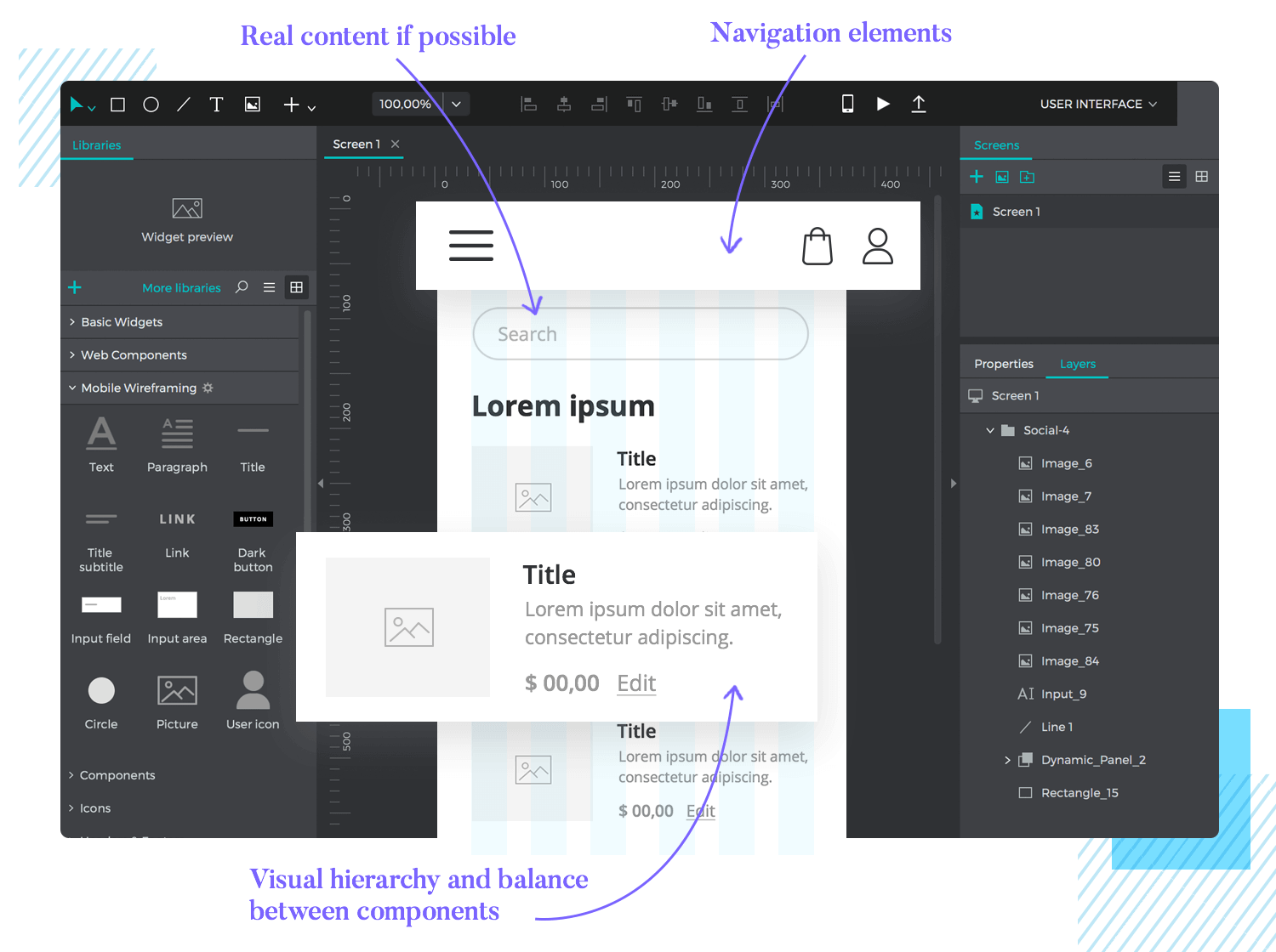 A guide to designing app wireframes: step-by-step - Justinmind