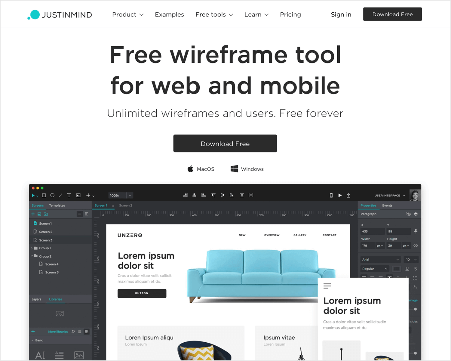 Best wireframe design tools - Justinmind
