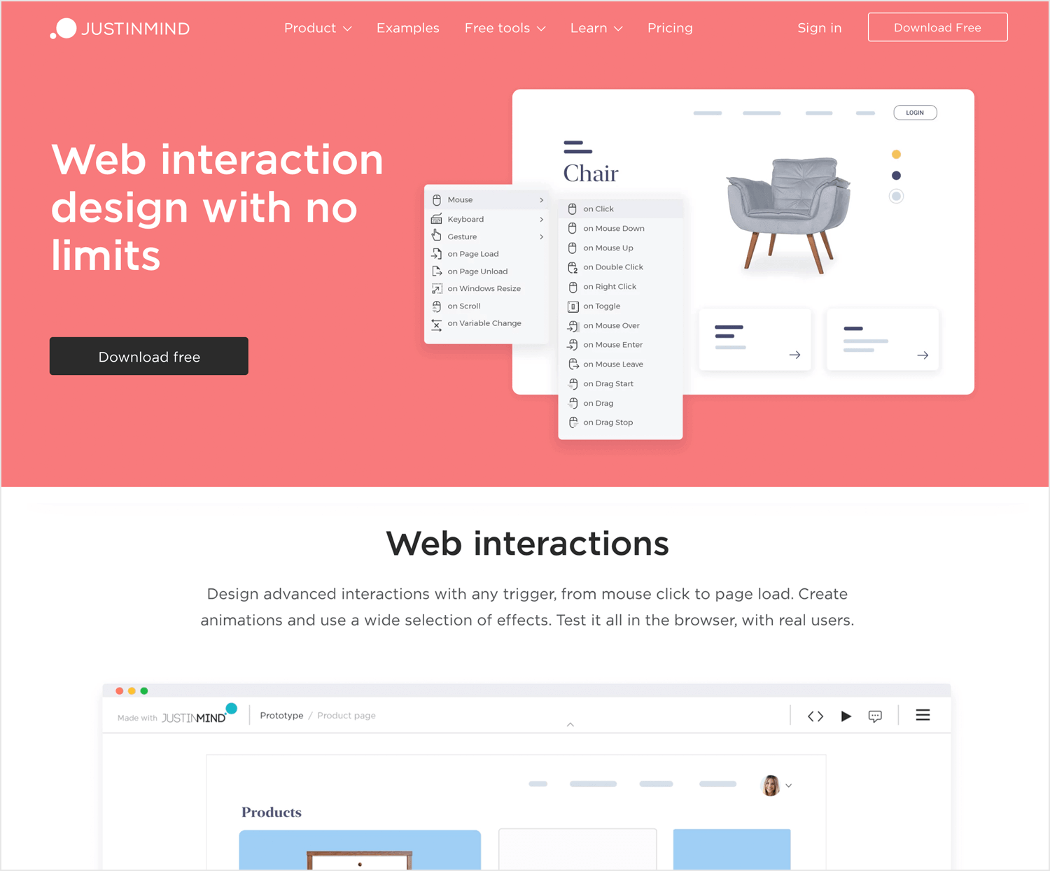 Interaction design tools - Justinmind