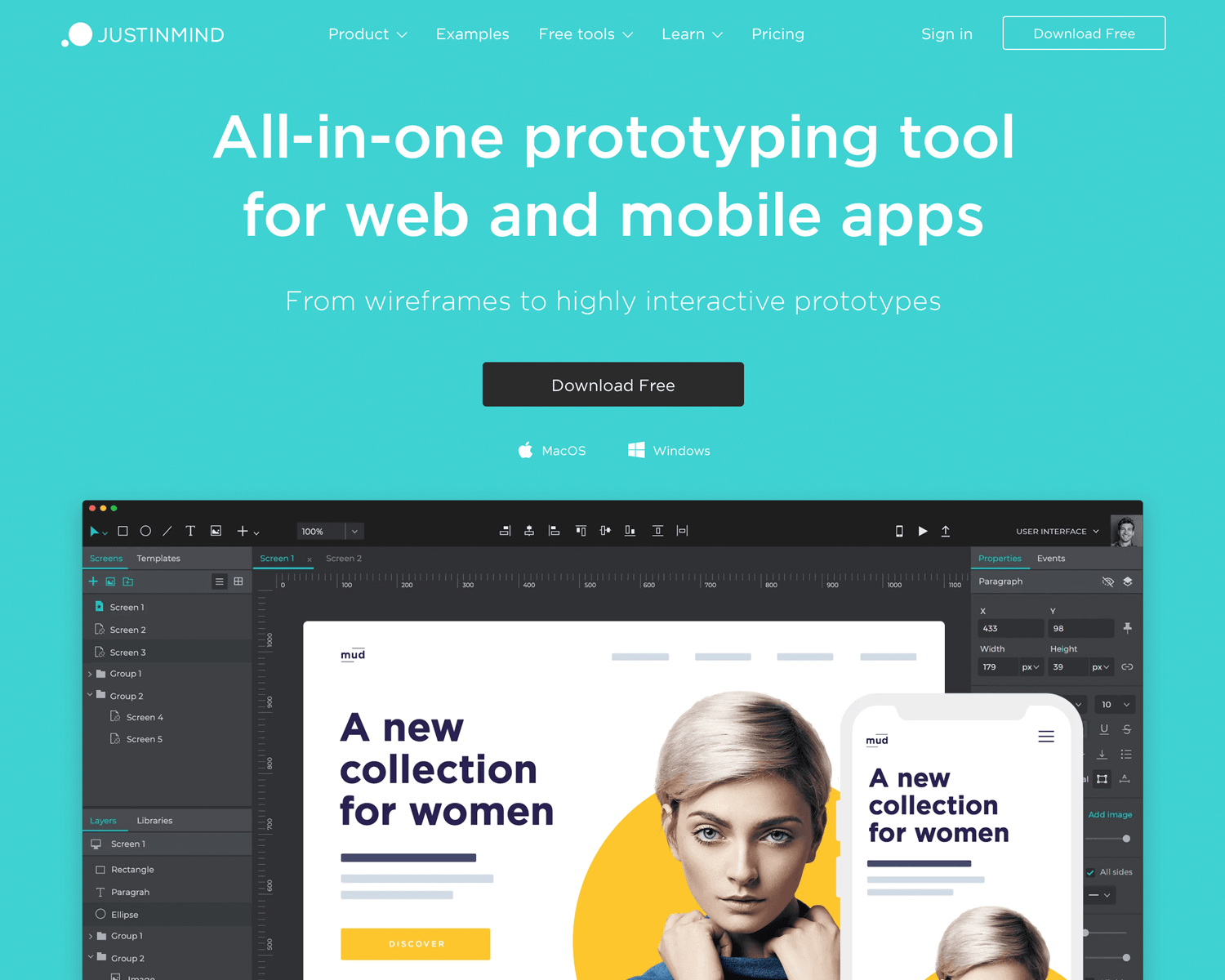 Best UX design tool on the market - Justinmind