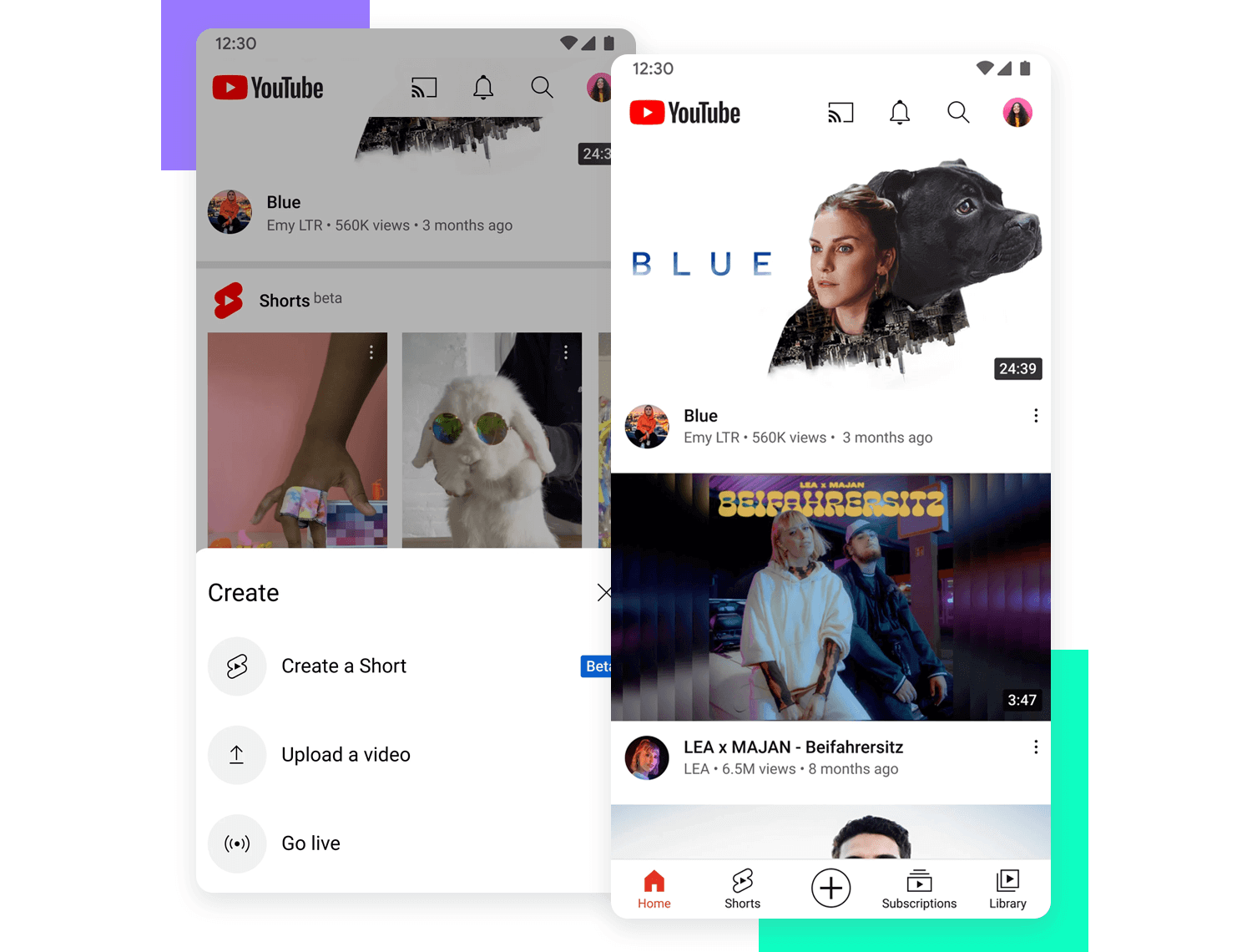 mobile app navigation example youtube
