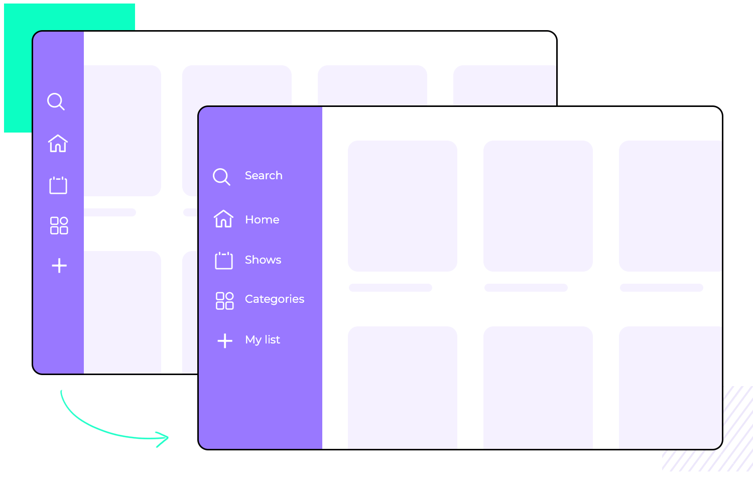 mobile navigation patterns side drawer