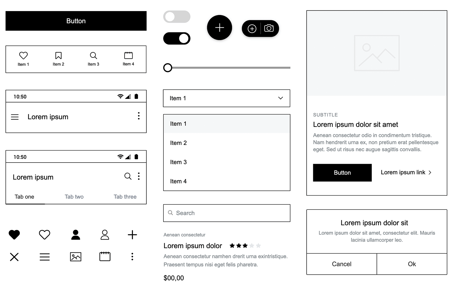 mobile navigation patterns wireframing