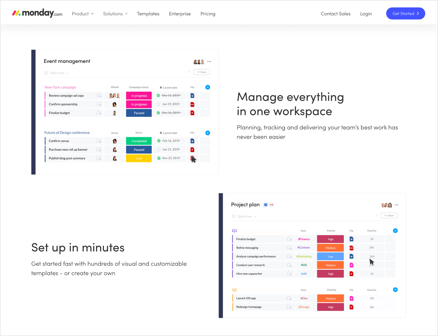 Agile tools for UX - Monday.com