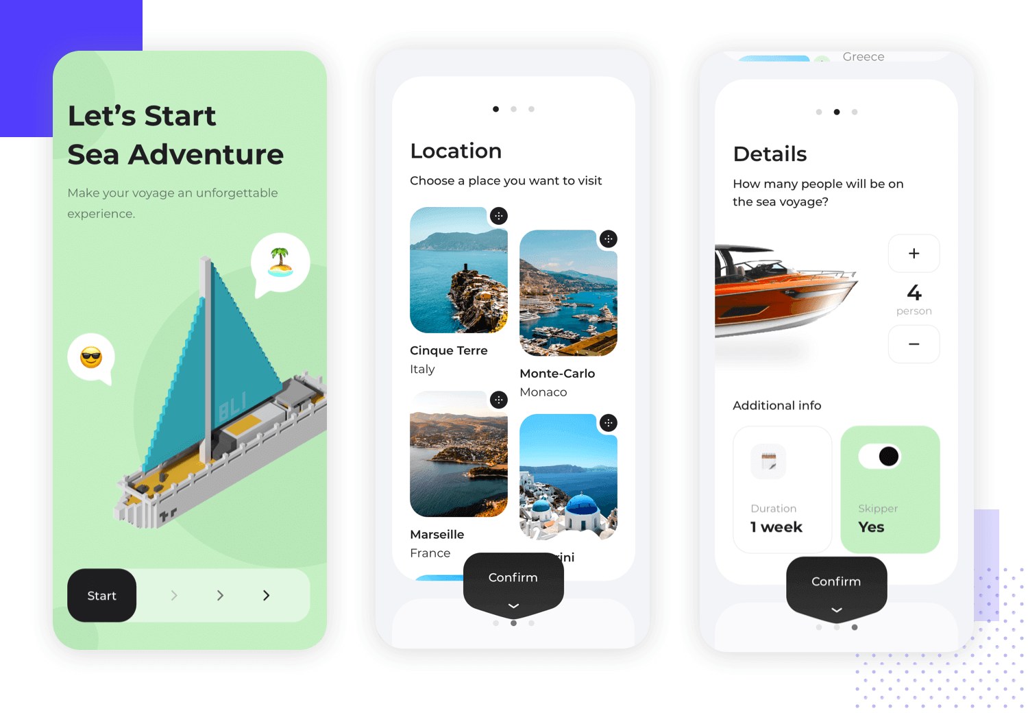 UX principles - large, touchscreen-friendly elements