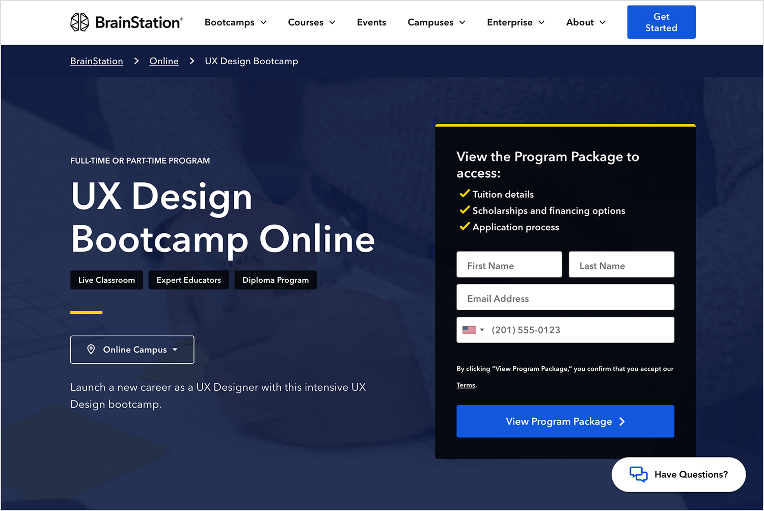 BrainStation's UX Design Bootcamp Online