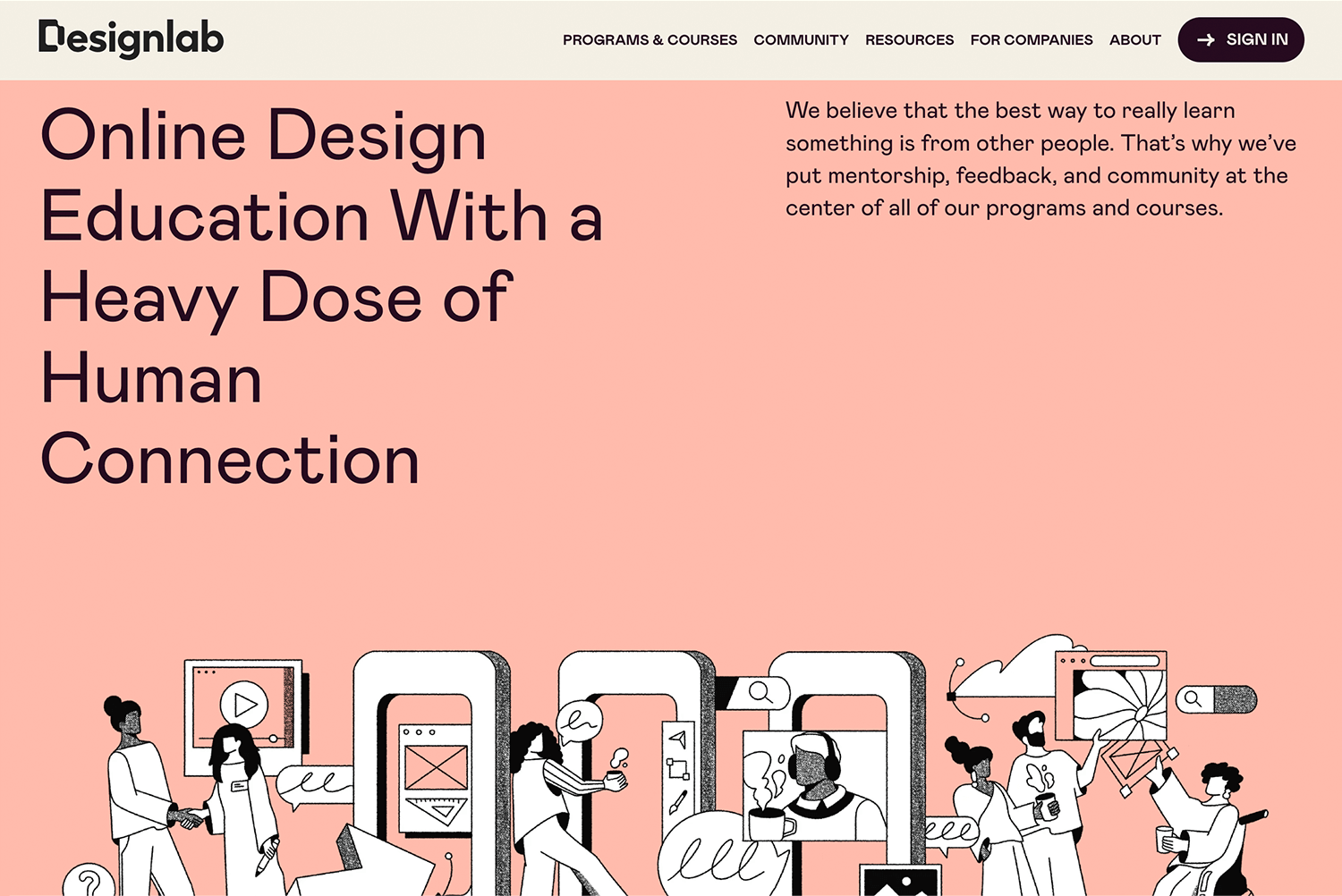 Online UI/UX design course at Designlab