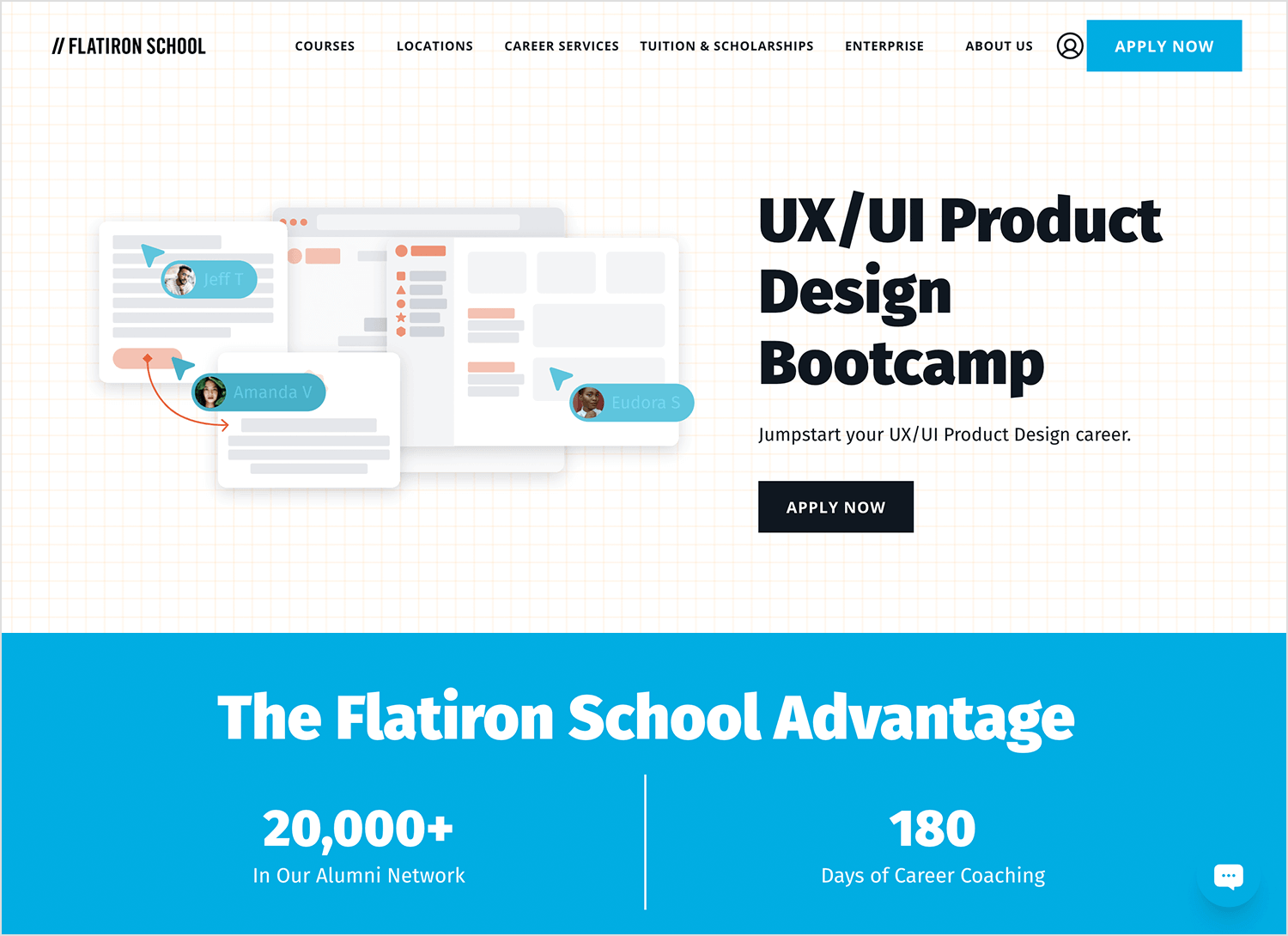 paid ux design course by flatiron