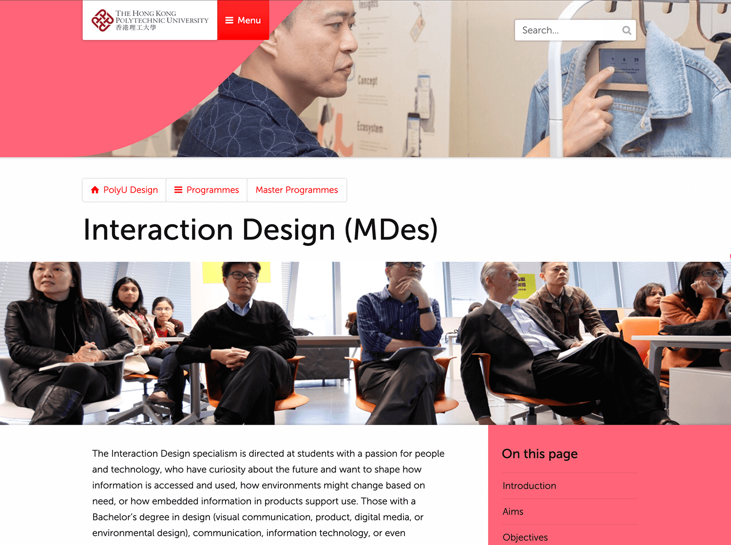 interaction design masters degree in hong kong