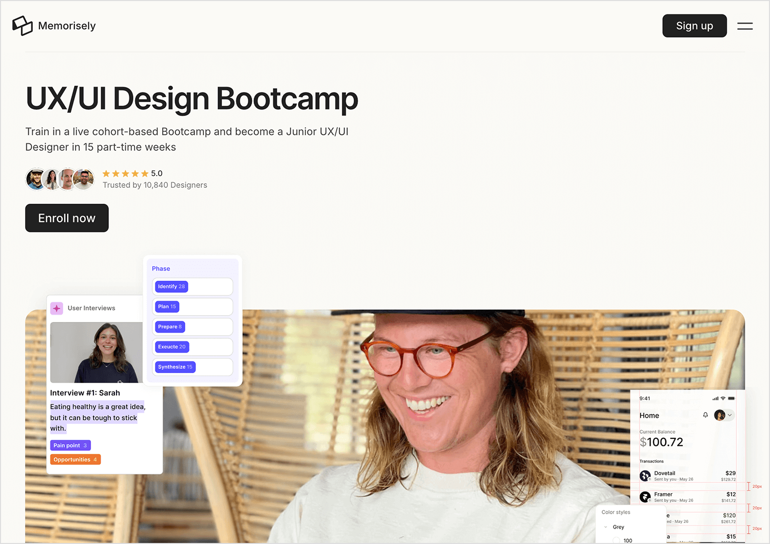 UX/UI Design Bootcamp by Memorisely