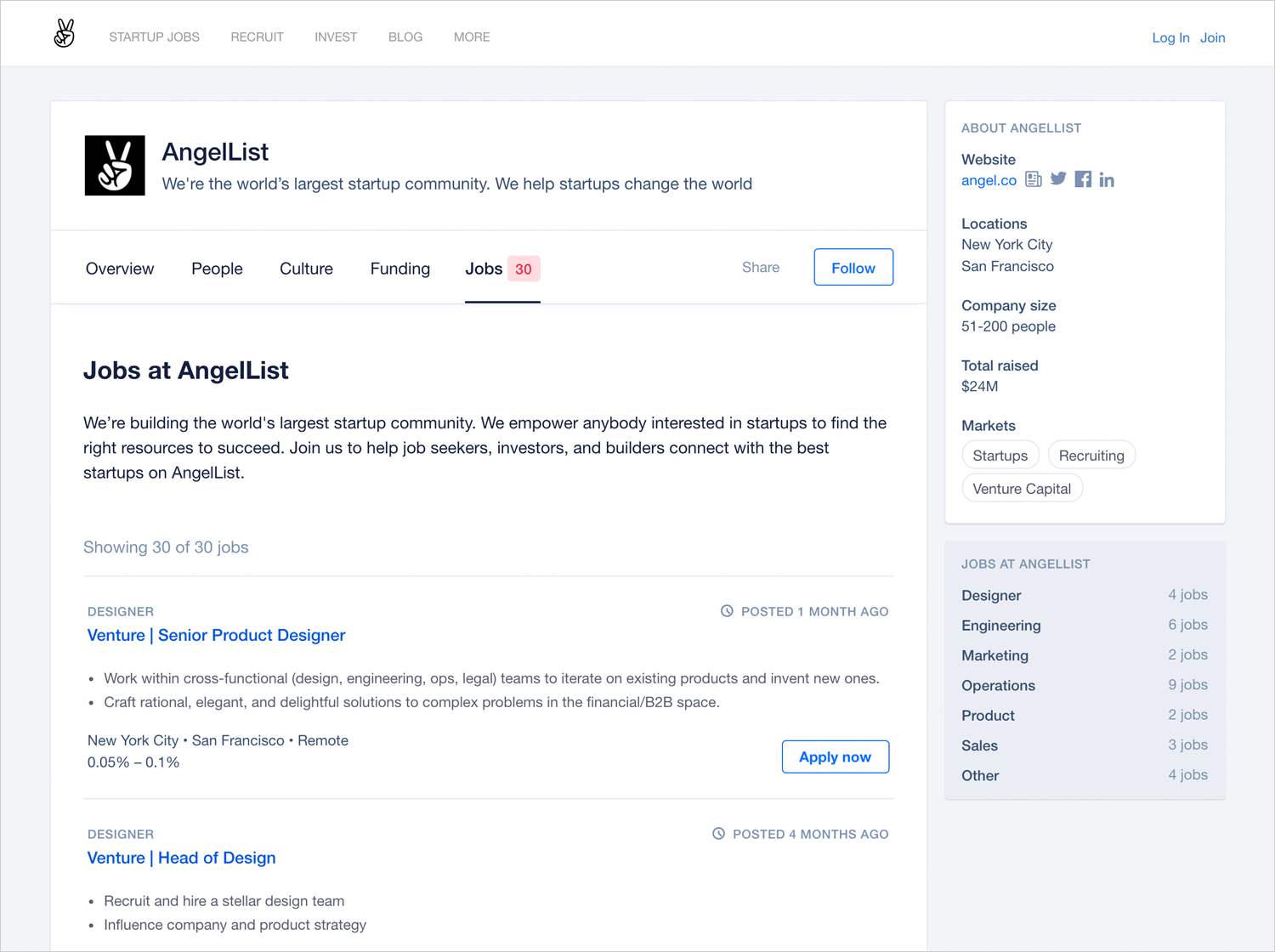 angellist as place to find ux design jobs