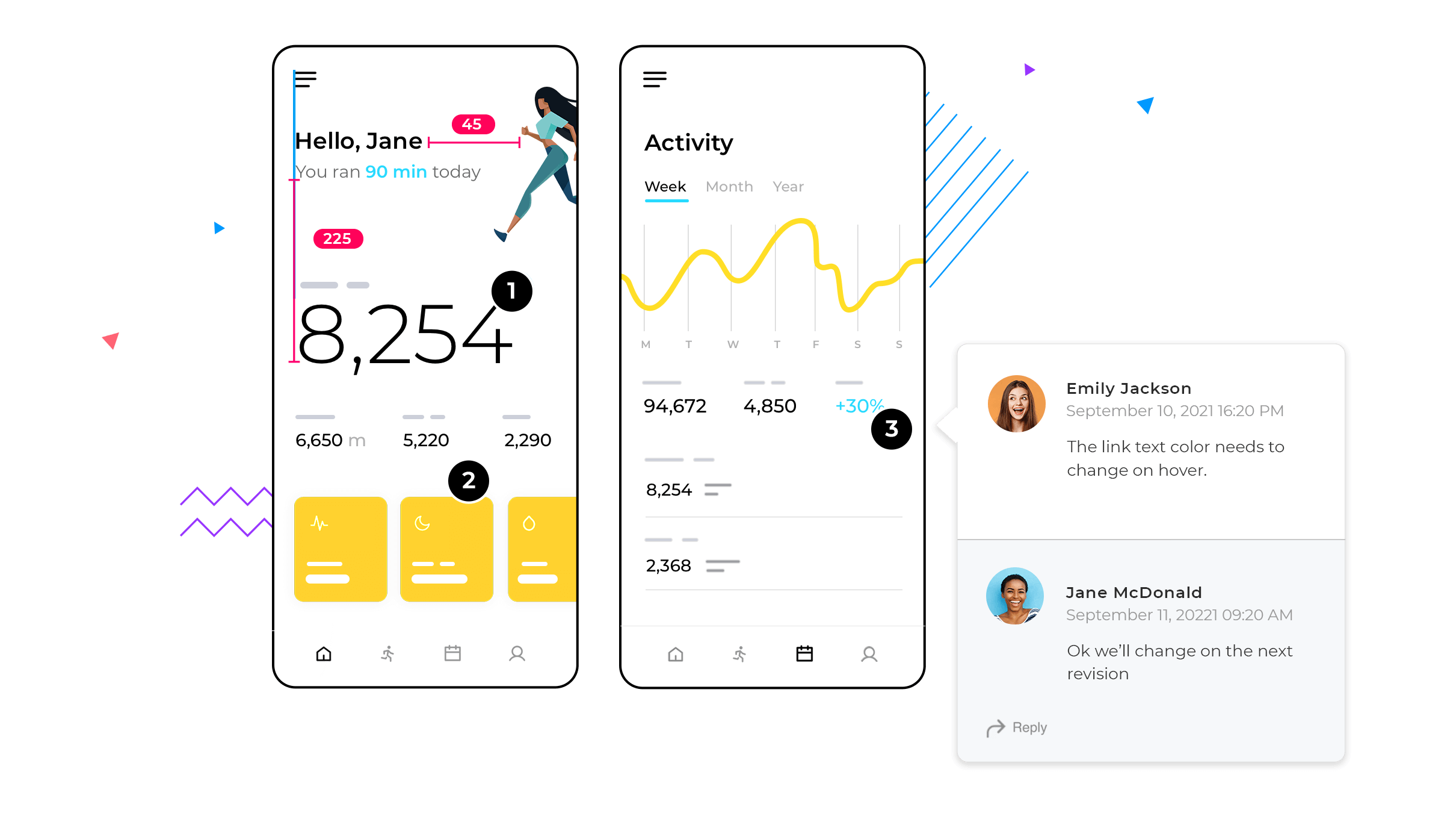 Beispiel für Funktionen zur Zusammenarbeit beim UI-Design im Team  