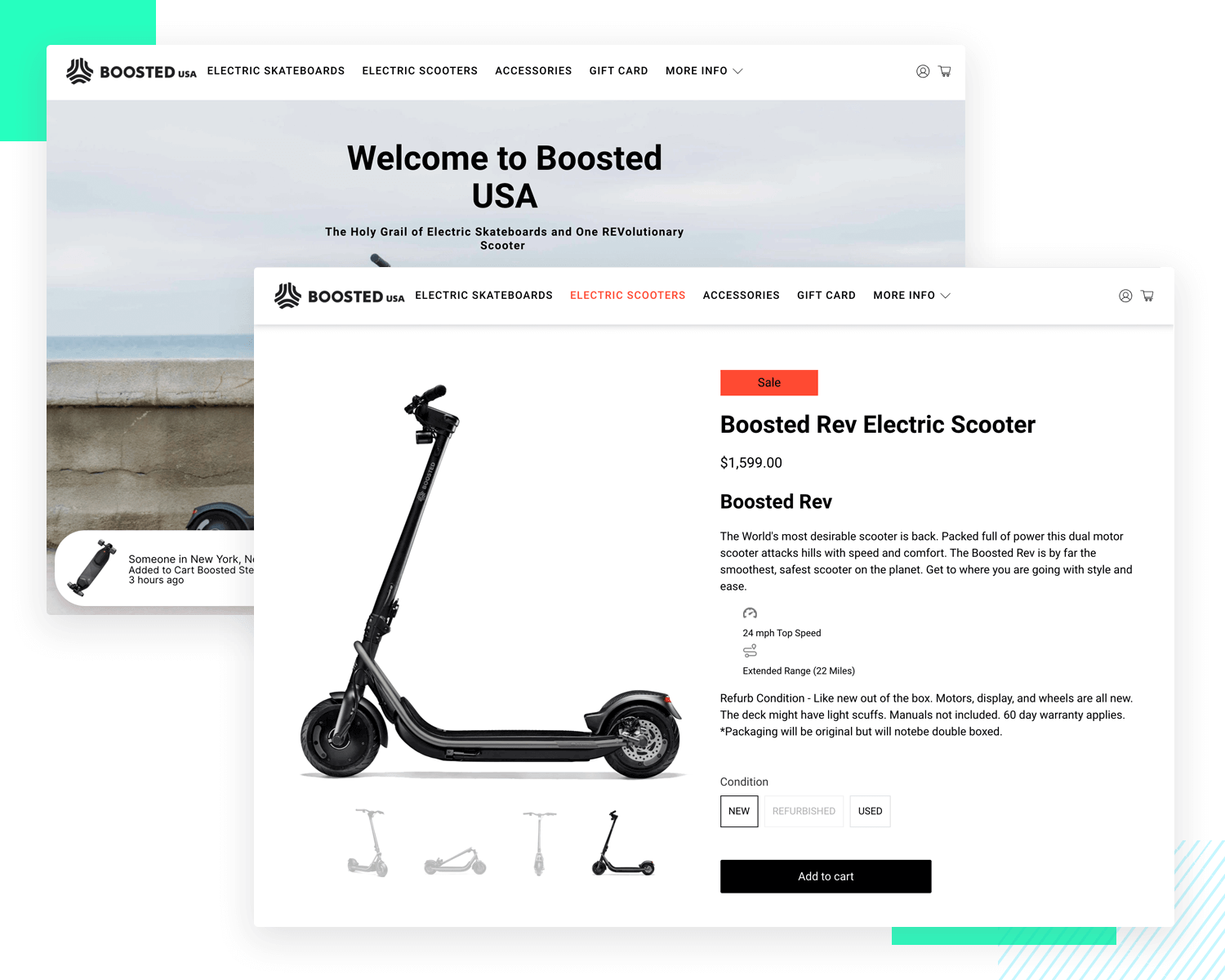 UI design inspiration from boosted boards