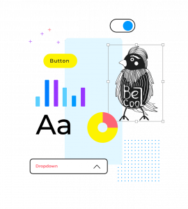 Create design systems with your own UI kits for prototypes