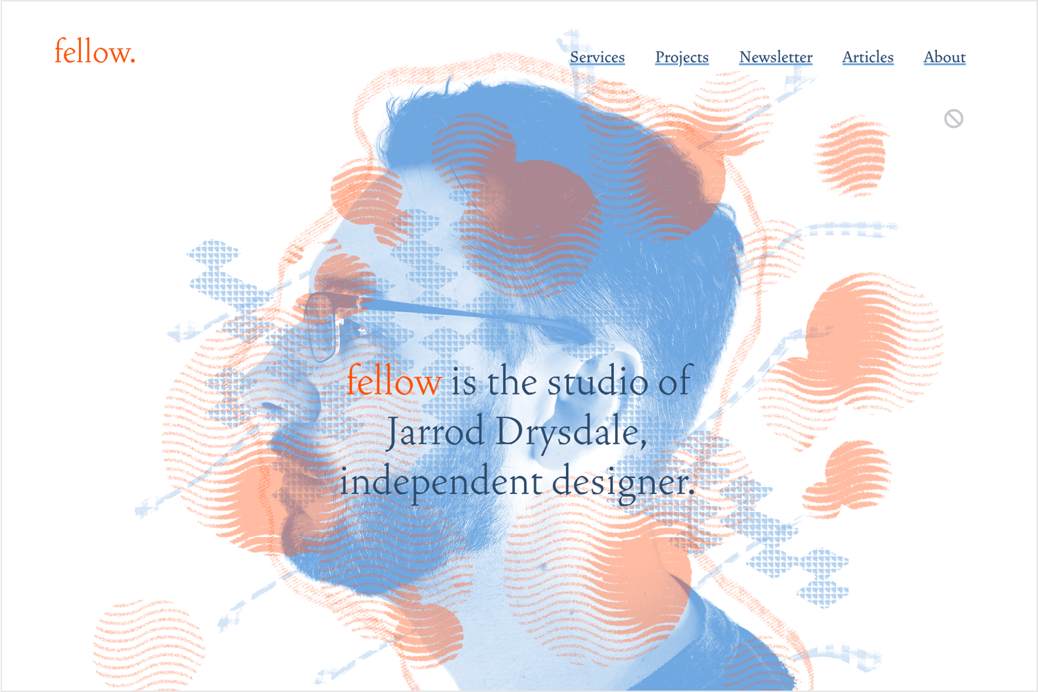 jarrod's web design portfolio as example