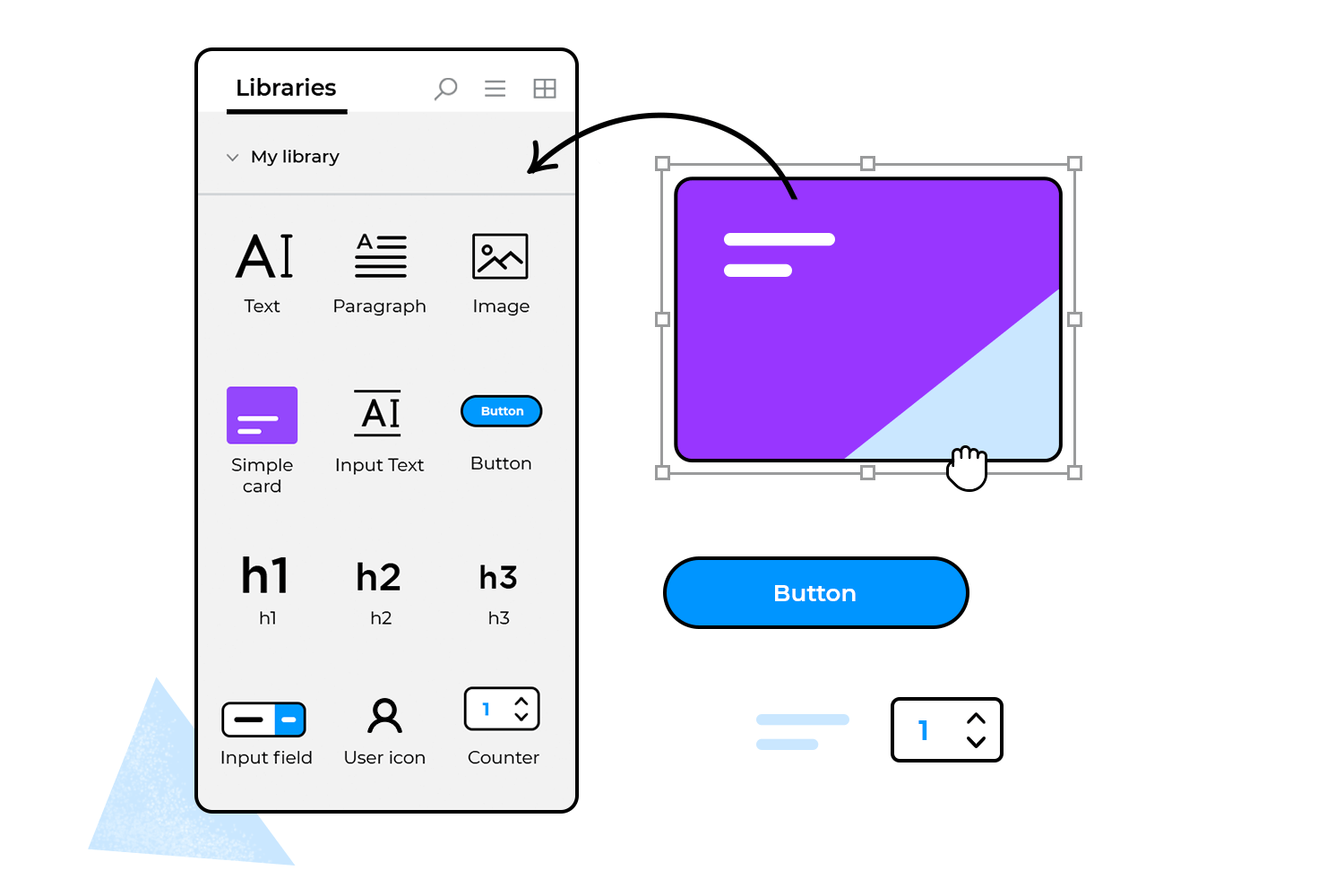Create design systems with interactive ui components 