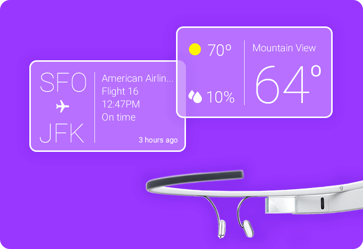 Justinmind Google Glass UI Components