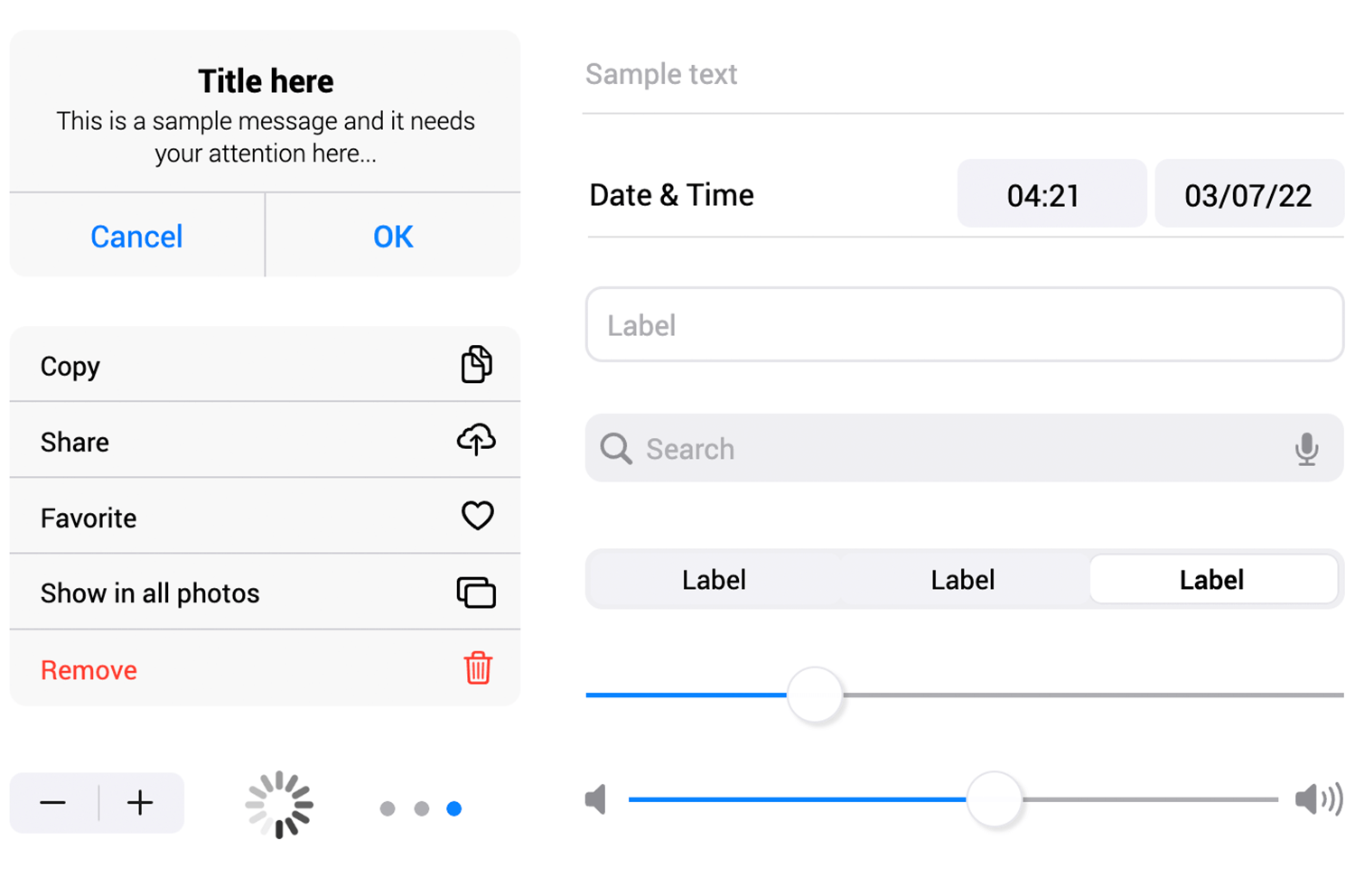 form components in the ios ui kit