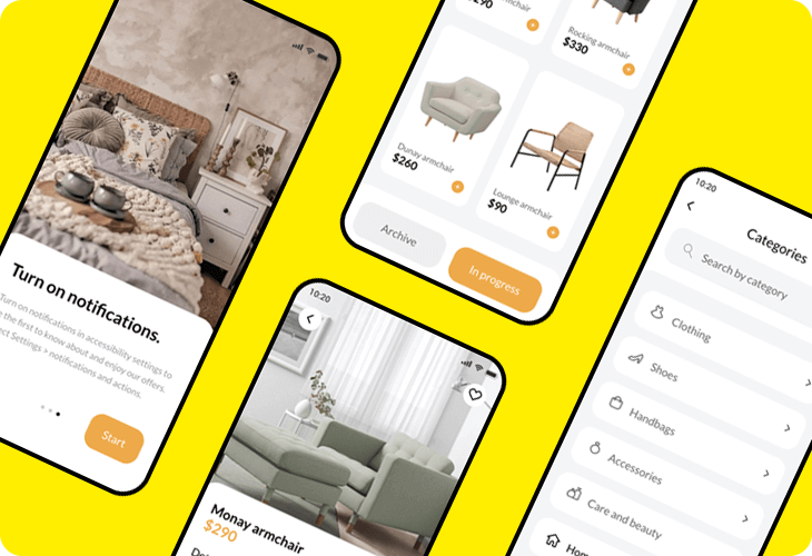 mobile online store template