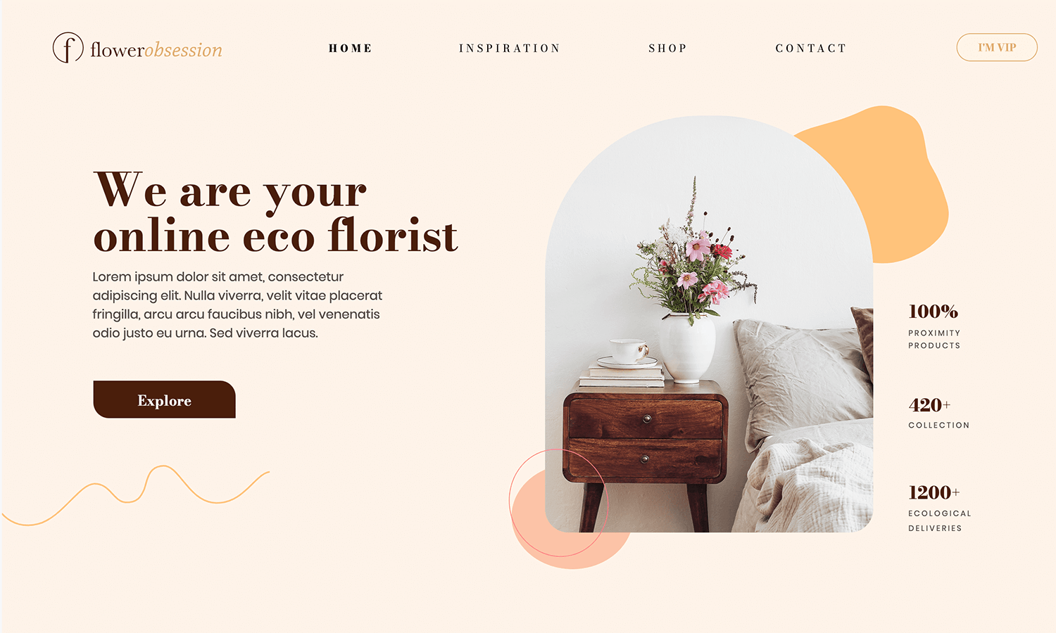 interactive website design online florist