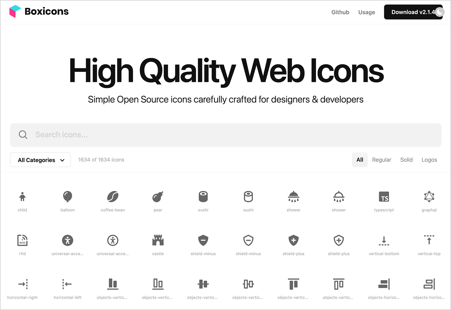 Boxicons free icons library for web and app design