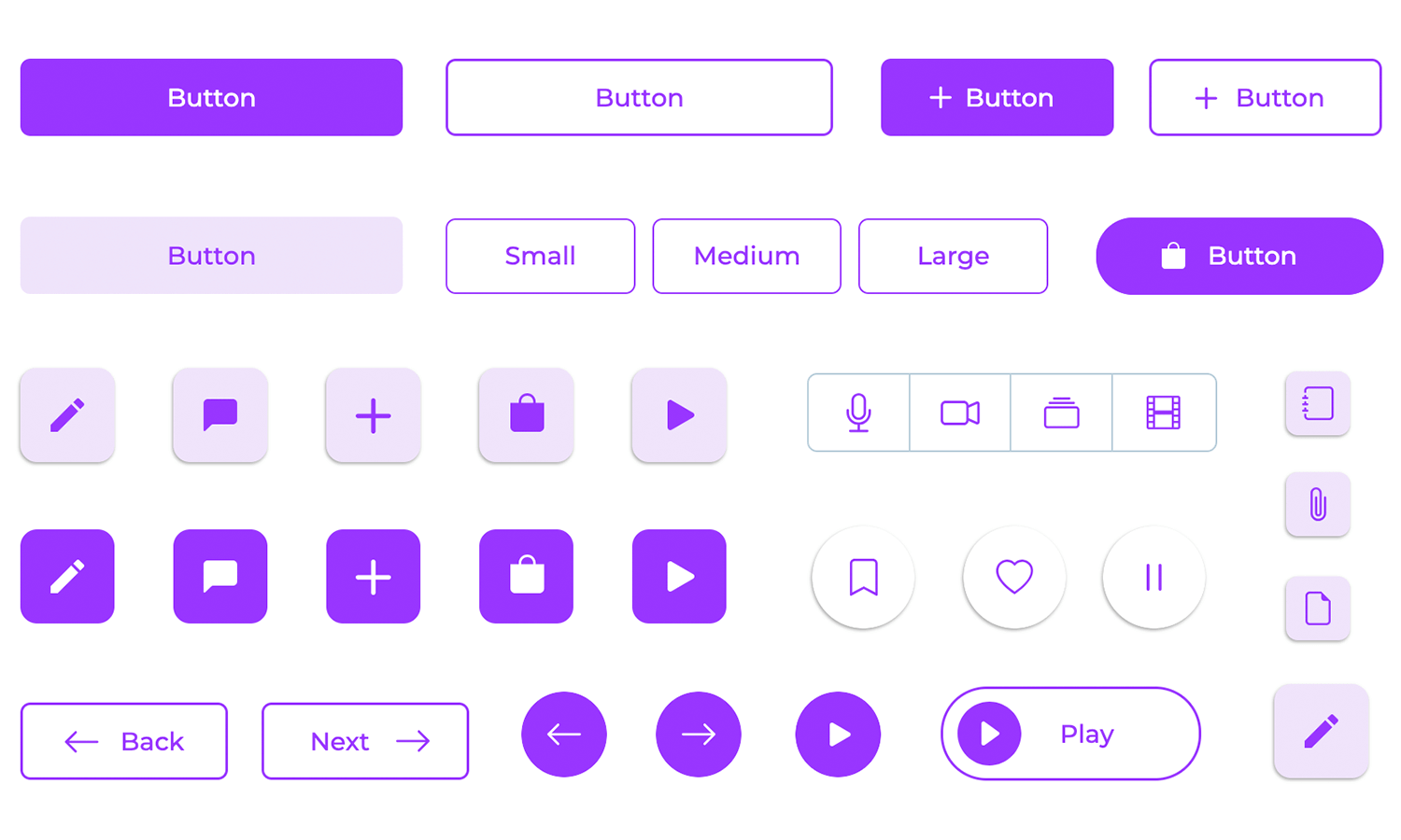 button design example purple