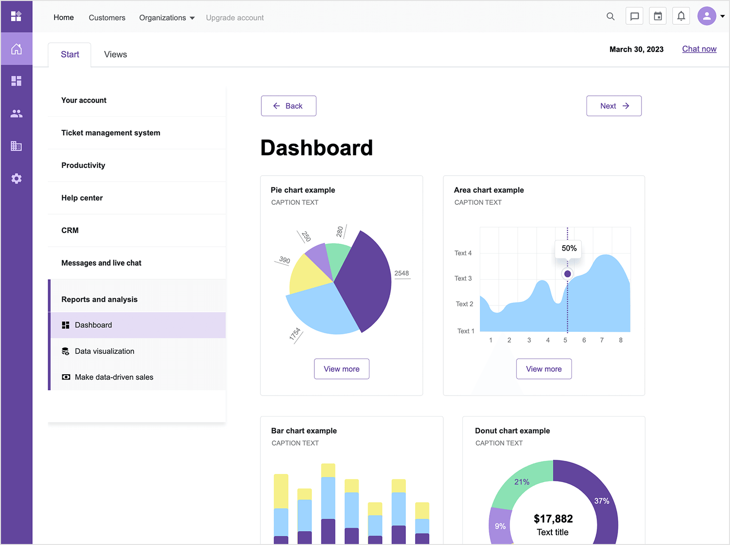 dashboard examples bootstrap helpdesk