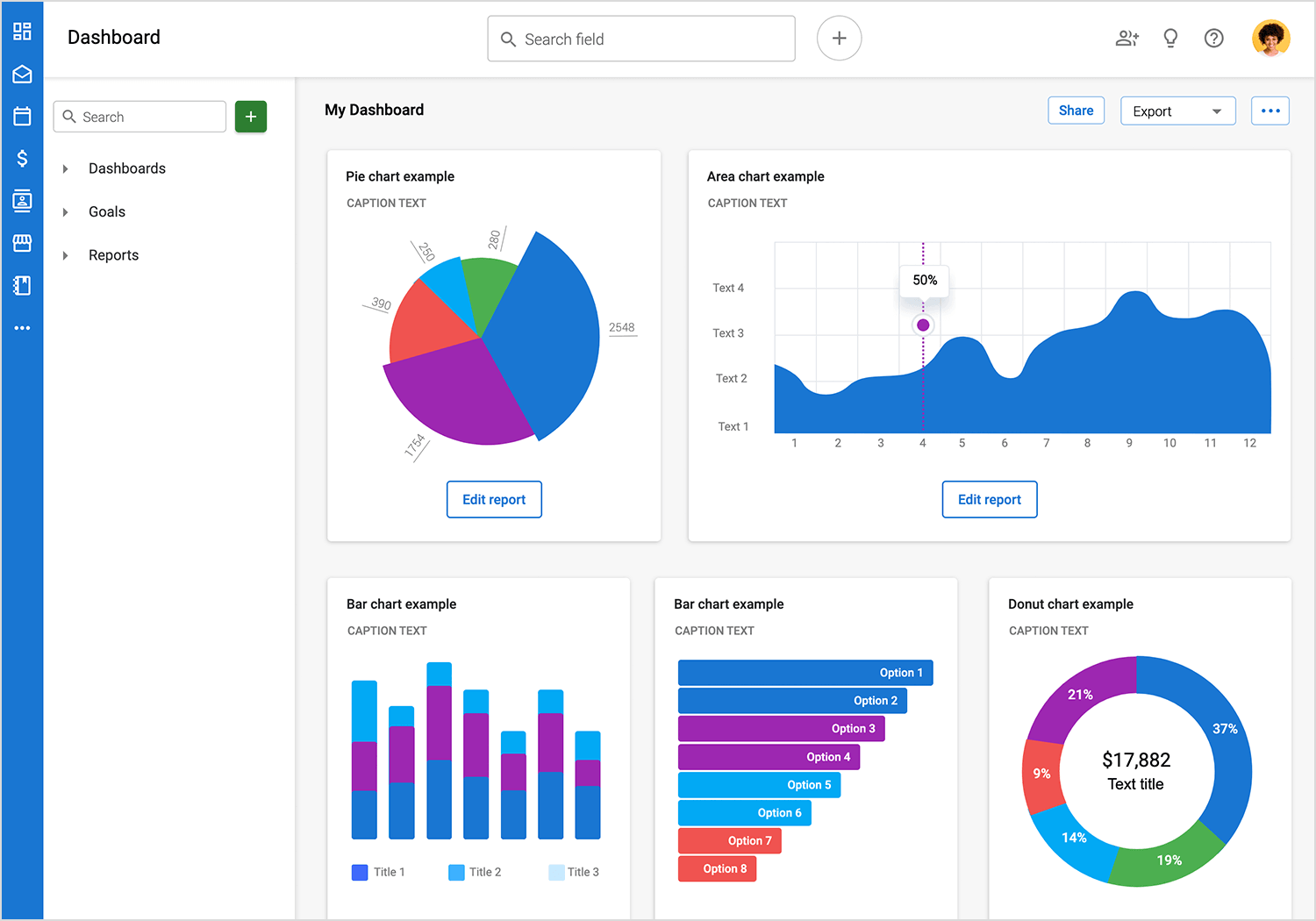 data visualization examples mui