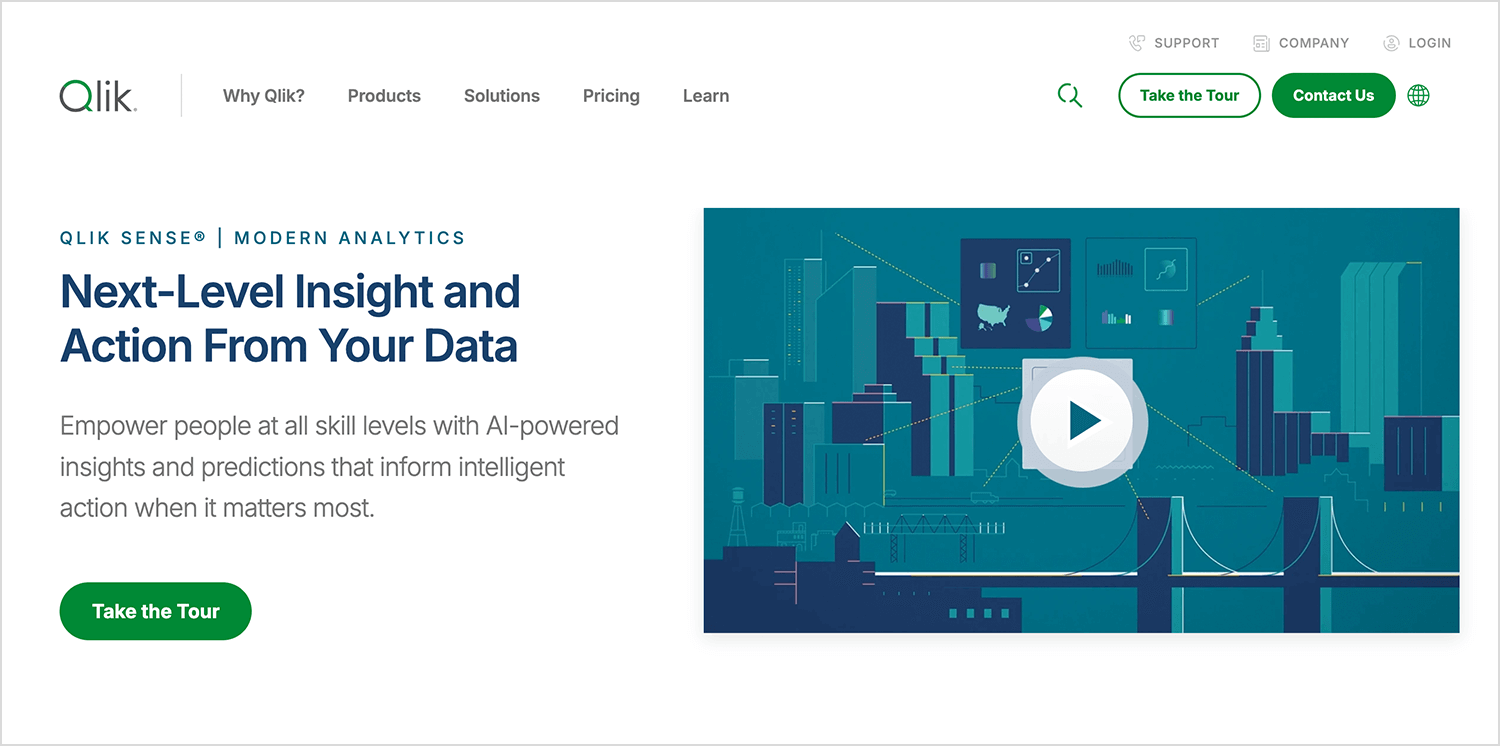 data visualization tools tableu qlik