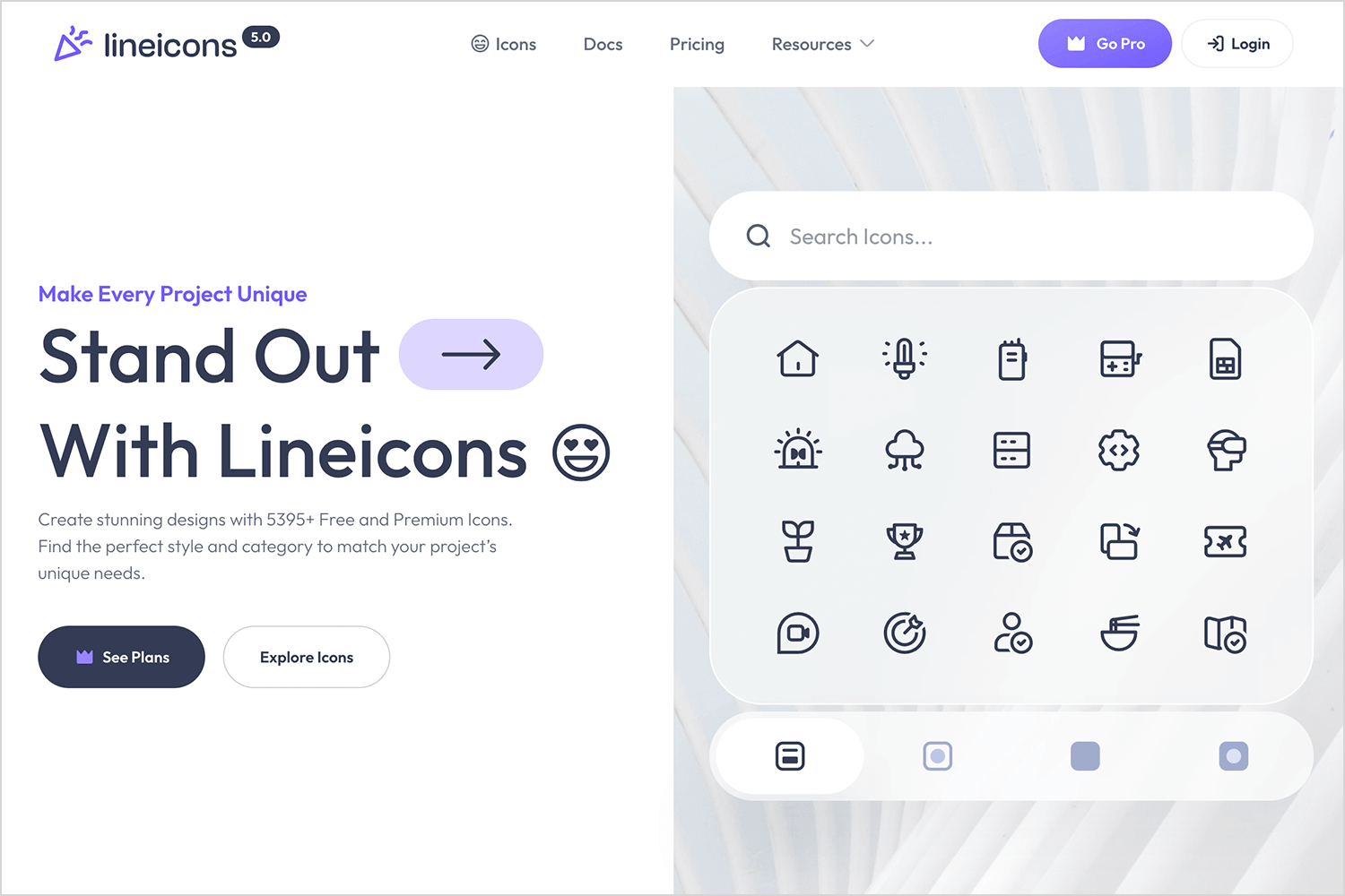 Lineicons free icons library for web and app projects