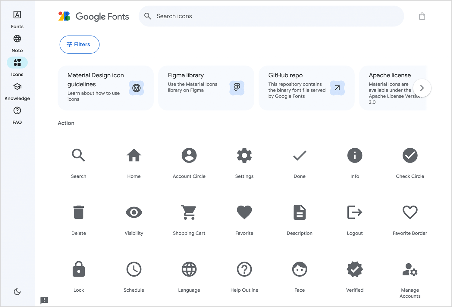 material design free app icons for web and mobile projects