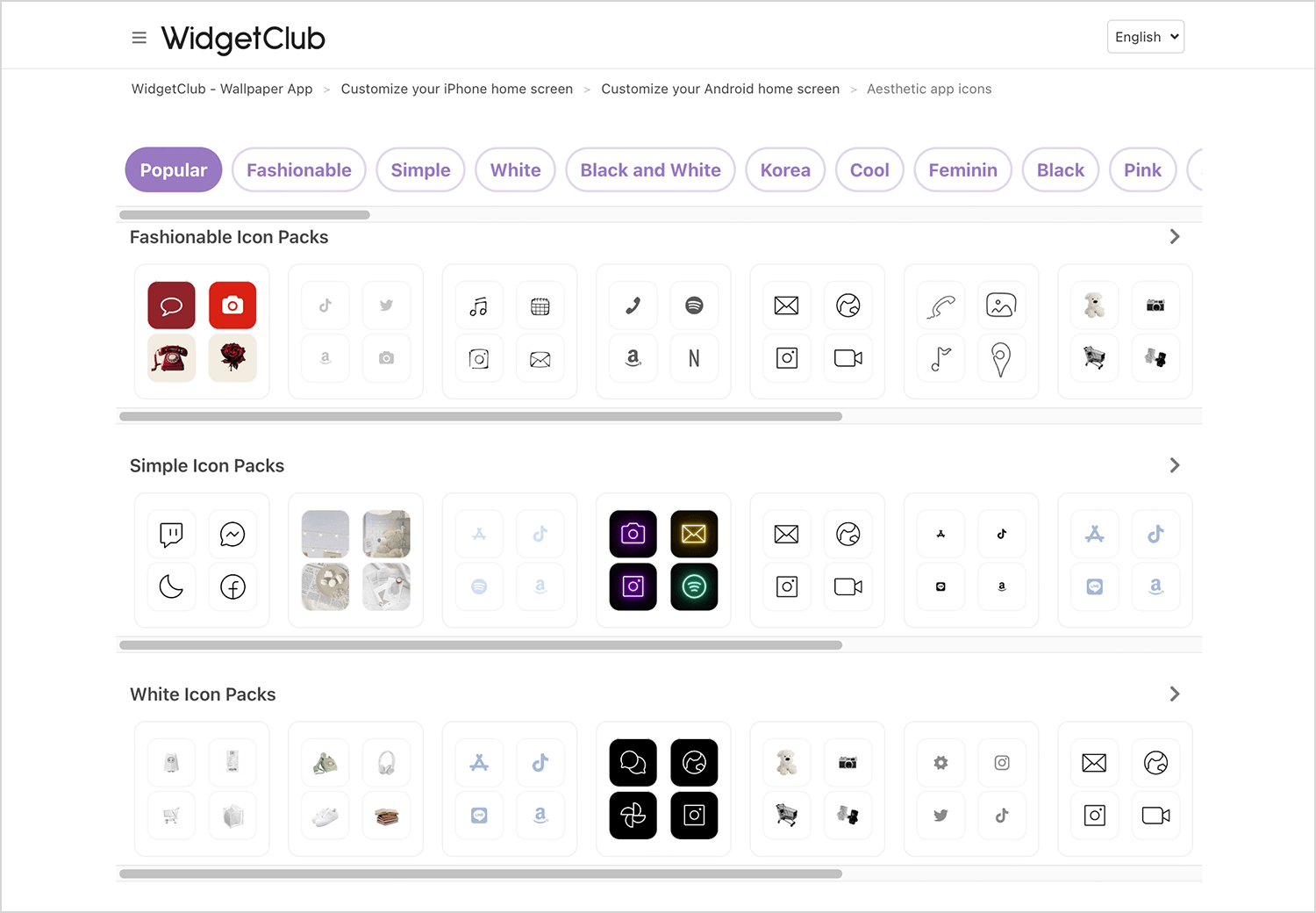 widget club icon sets free icons for web and apps