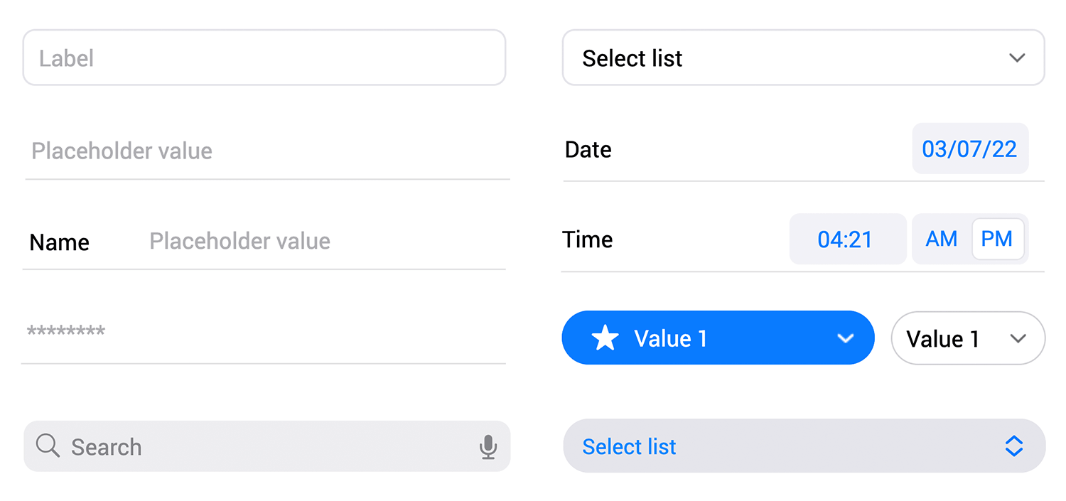 form ui design ios