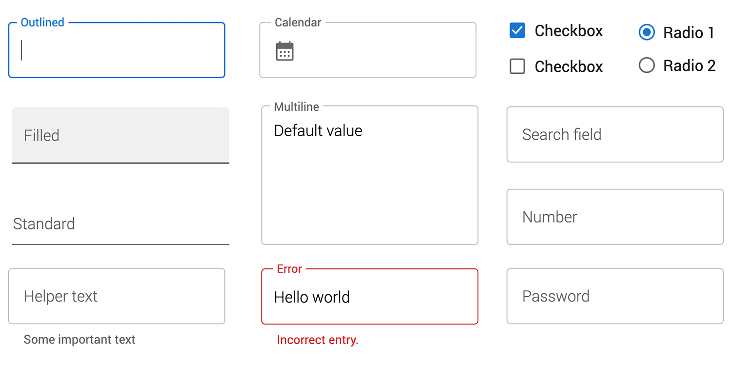 form ui design mui