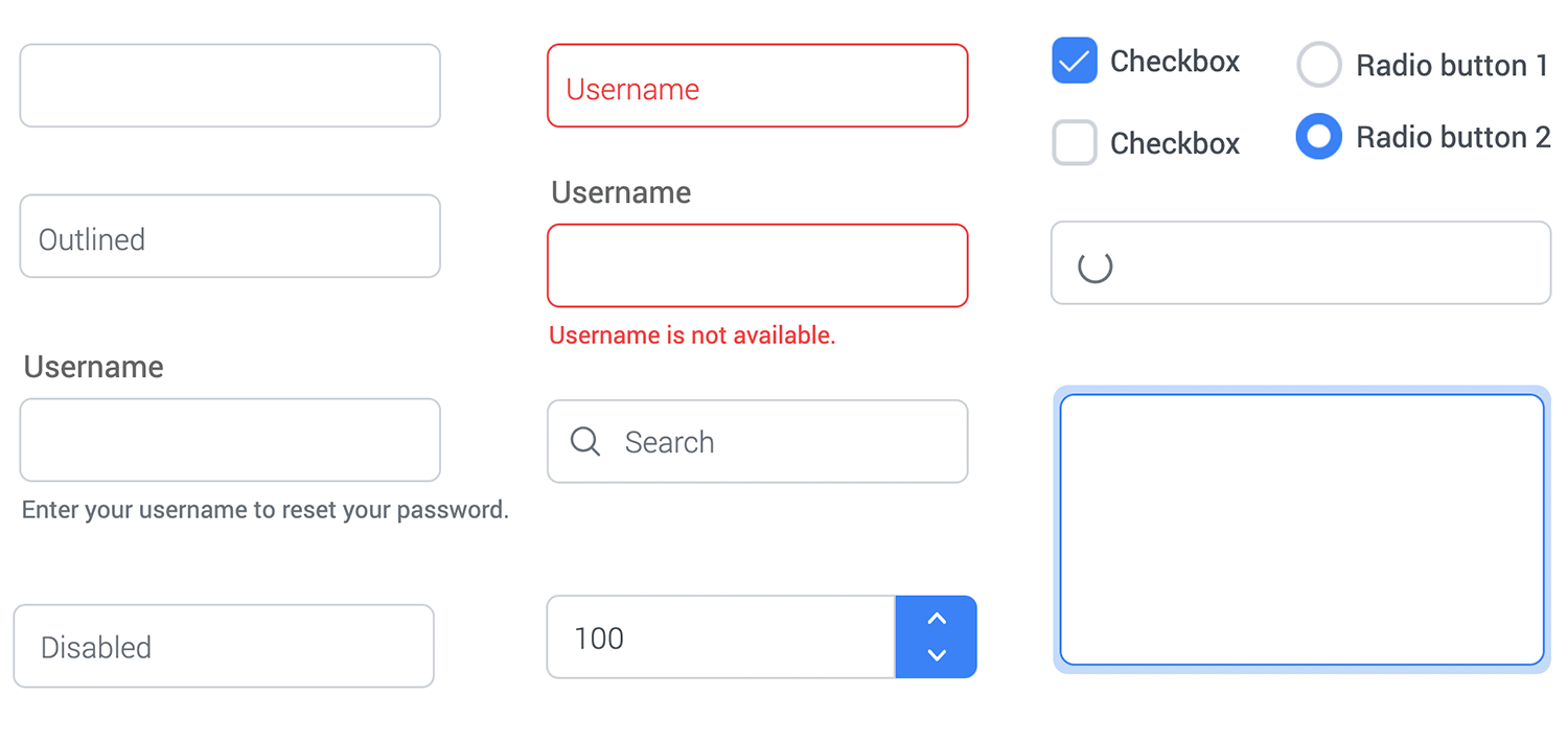 form ui design primefaces